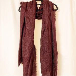 Call It Spring Burgundy Rectangle Blanket Scarf